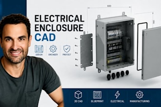 design industrial electrical enclosure cad models control system housing