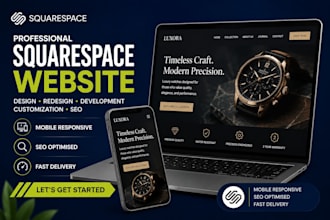 do squarespace website design, redesign, development, customization and seo