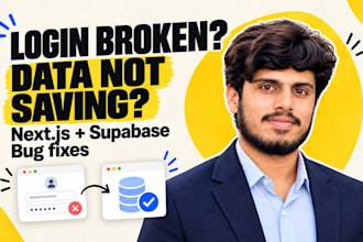 fix nextjs and supabase bugs in login, database and apis
