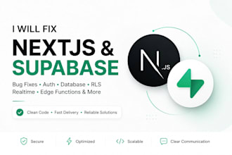 fix nextjs supabase auth database and API issues