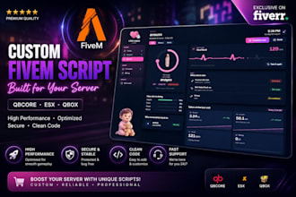 develop a custom fivem script for qbcore esx or qbox