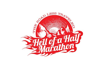design classic half marathon brand logo