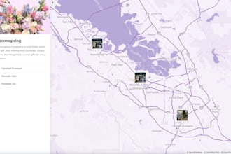 design and embed a custom interactive map for your website