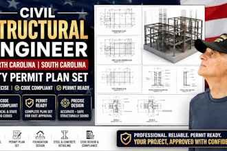 civil structural engineer north carolina south carolina city permit plan set