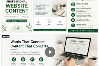 provide engaging website content and scripts for business