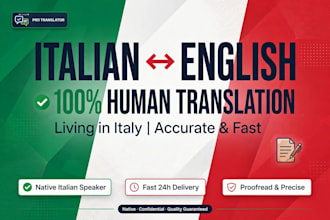 translate italian to english and english to italian