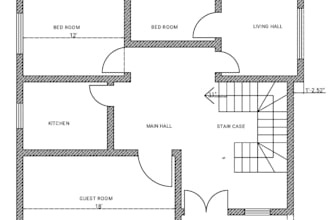 do 2d and 3d building design with elevation and explanation