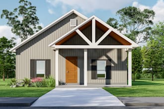 create 3d exterior renderings in lumion and d5 render
