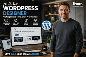 designe your wordpress website and resturant,salon,home
