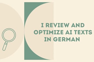 review and optimize ai text in german