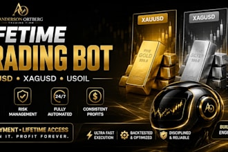 install lifetime daytrading profitable bot for xauusd, xagusd, usoil for you