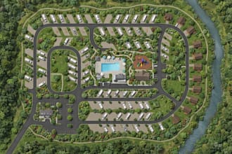 design professional 2d rv park, campground, campsite, resort and site map