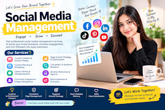 do social media marketing and management