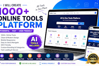 create 1000 online tools website