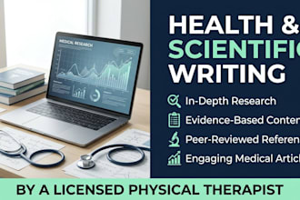 write health and scientific articles in portuguese