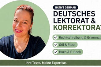 proofread and edit your german ebook or book