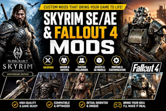 create weapon armor skyrim se ae mods follower mod redmod fallout 4