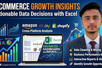 analyze your shopify or amazon sales data in excel