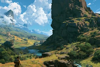 create environment concept art backgrounds