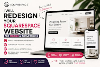 redesign your squarespace website for mobile and conversions