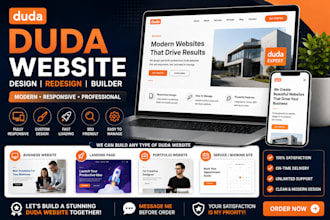build duda website, duda website design, duda website builder booking website