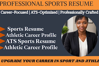 professional athlete resume, sports CV, and ats optimized resume