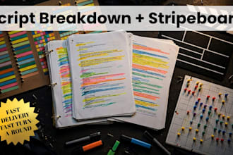 create your film production breakdown package, stripboard, and dood
