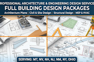 architecture plan civil structural design mep hvac in mt nv nh nj nm ny ohio