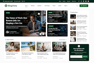 build a responsive blog or magazine website