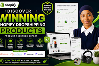 discover winning shopify dropshipping and  product research expert