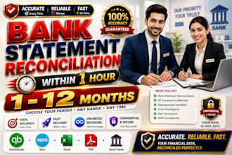 reconcile bank statement PDF to editable format