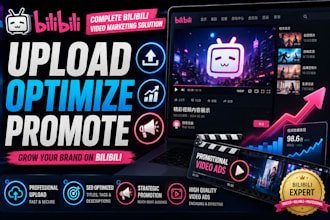 expertly upload, optimize and strategically promote your videos on bilibili