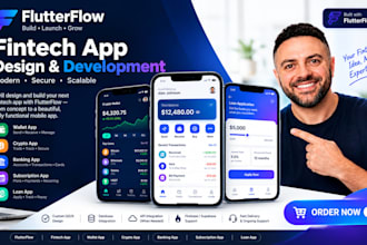 develop fintech flutterflow crypto wallet bank subscription fintech mobile app