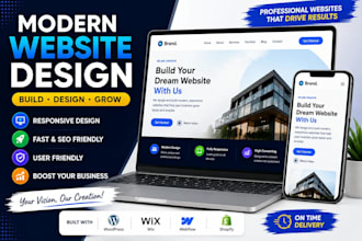 build a modern responsive website