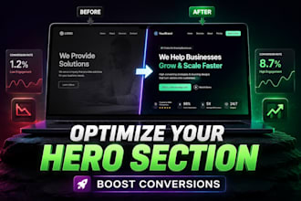 optimize your hero section to increase your conversion rate