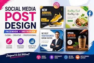 professional social media posts for facebook and instagram