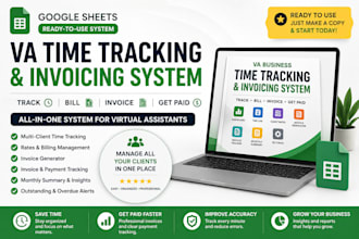 deliver a ready made google sheets VA system