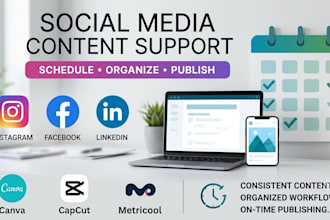 schedule and manage your social media content and calendar