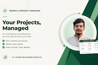 manage your projects as your dedicated project manager