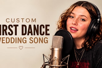 sing your custom first dance wedding song with female vocals