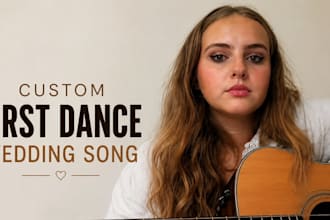 sing your custom first dance wedding song with female vocals