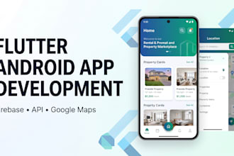 develop a flutter android app with firebase integration