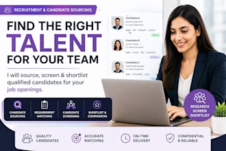 source and shortlist qualified candidates for your job openings