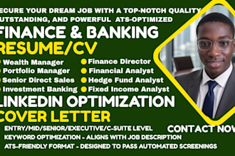 write ats accountant, CPA, financial analyst, finance manager, auditor resume cv