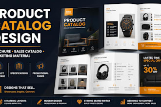 design product brochure catalog and promotional marketing material