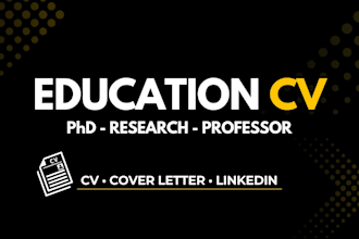 write a CV or résumé for school based roles, for researchers and teachers