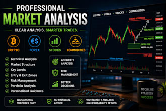 provide professional crypto forex stock market trading analysis