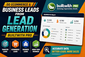 do ecommerce and business leads from lead generation builtwith pro