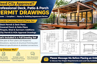 create deck, patio, and porch permit drawings