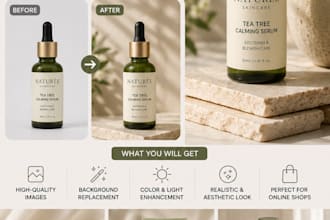 edit your product photos into realistic images